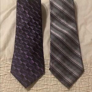 Van Heusen Elegant Purple and Gray Ties